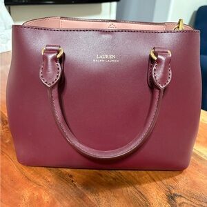 Ralph Lauren Plum Satchel